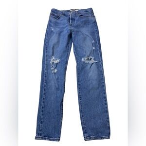 Levi's Premium- Wedgie Icon Distressed Jeans